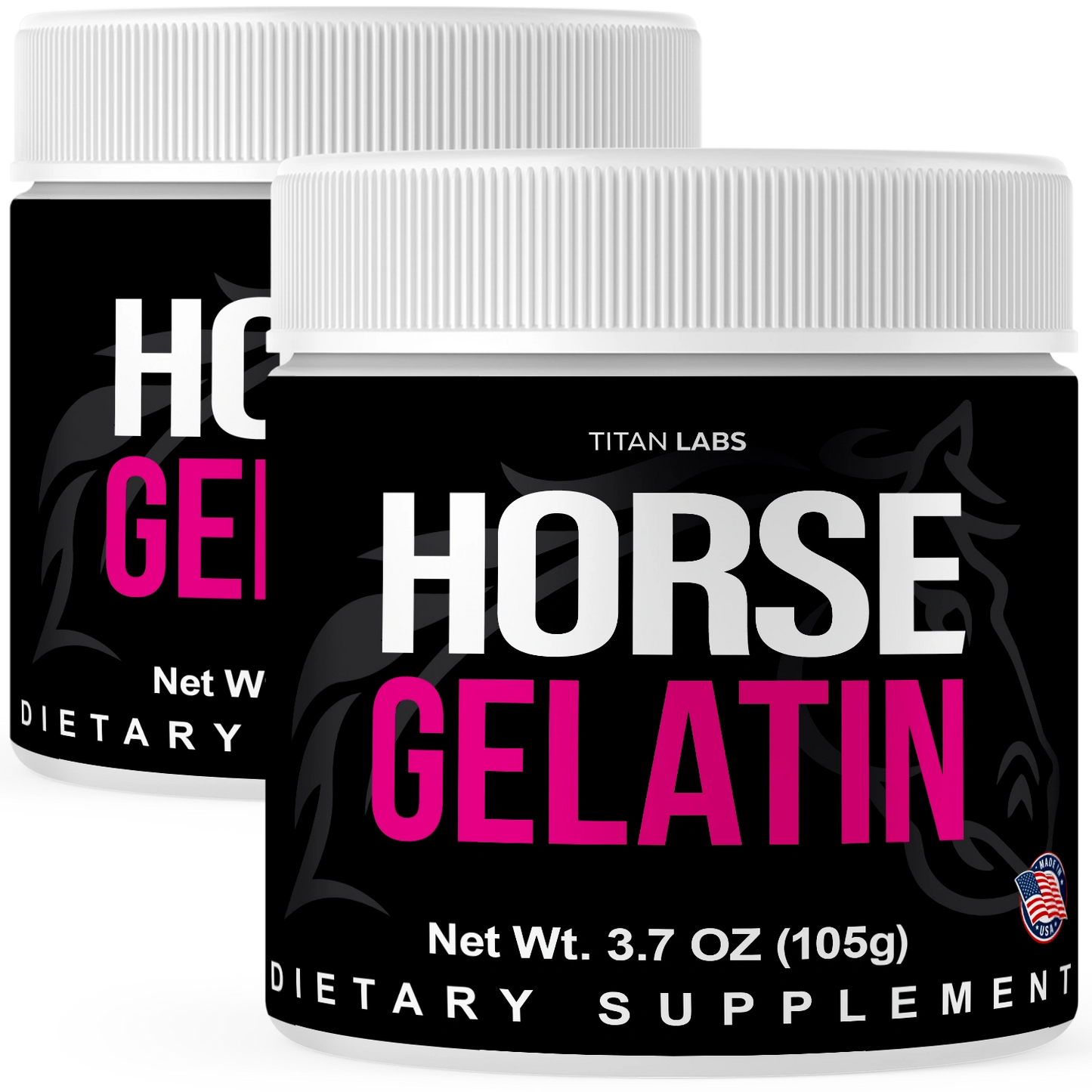 Horse Gelatin Powder - 2 Pack