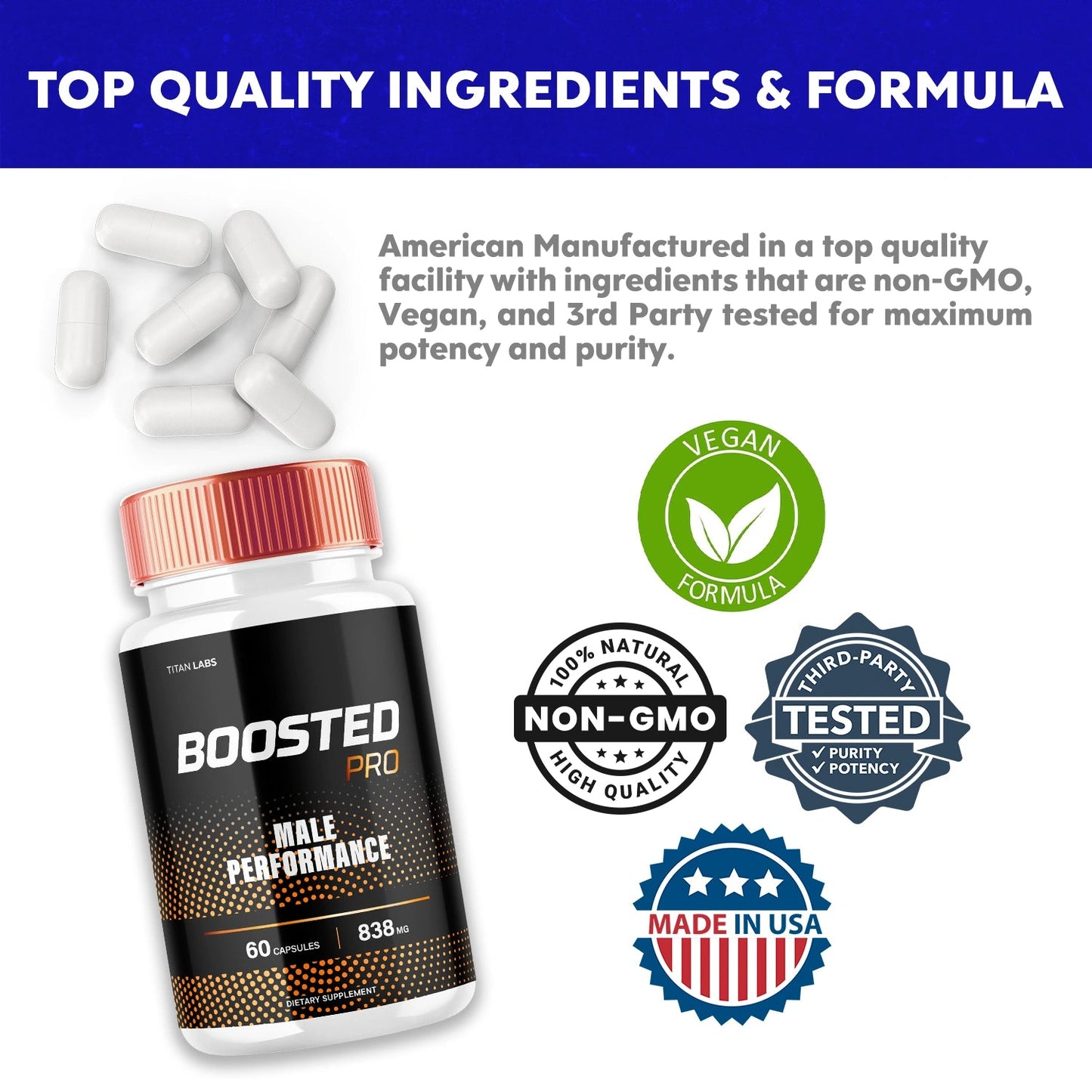 1-BoostedPro MALE TiL, 3-BoostedPro MALE TiL, 5-BoostedPro MALE TiL, 2-BoostedPro MALE TiL