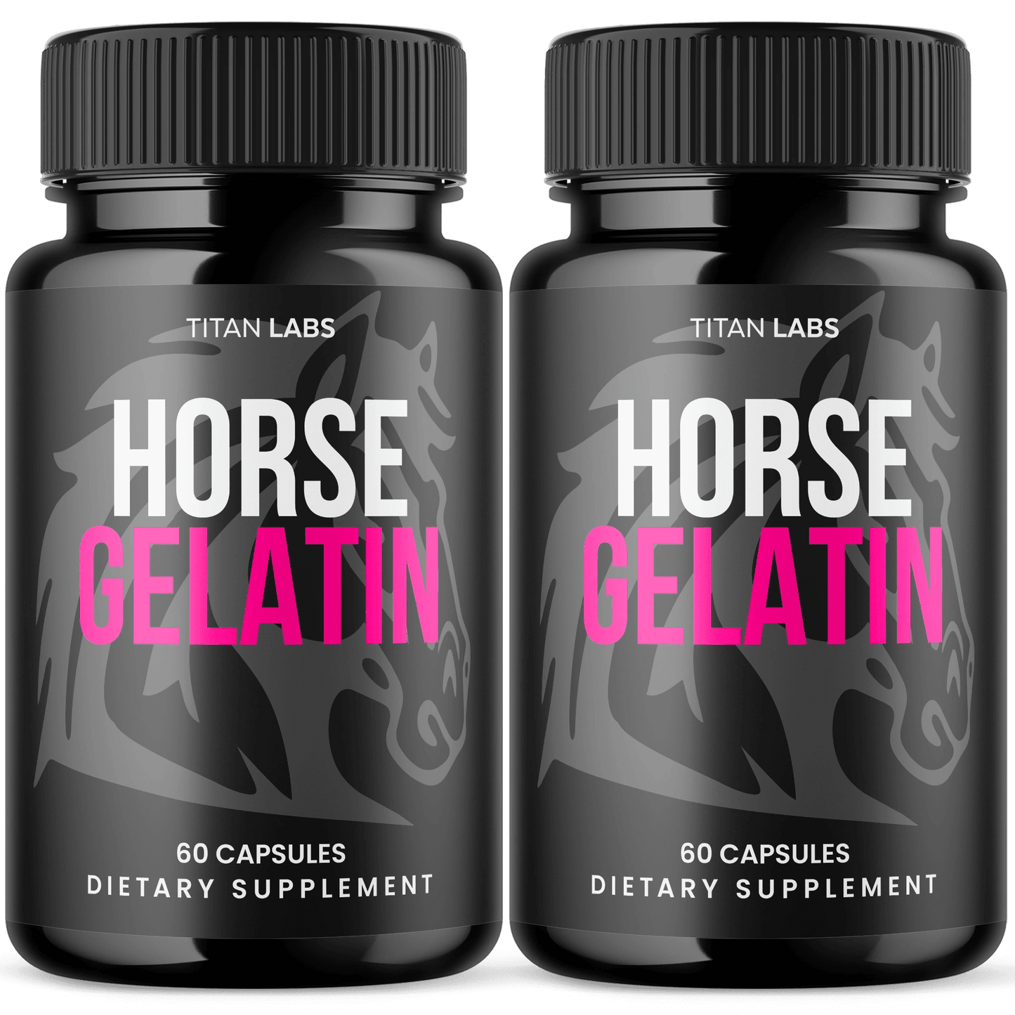 Horse Gelatin Capsules - 2 Pack
