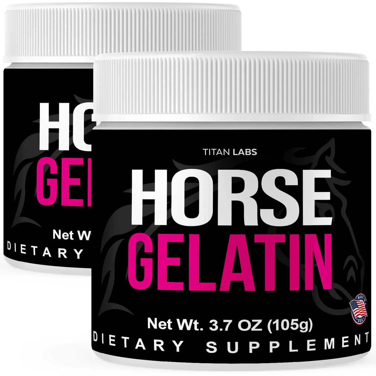 Horse Gelatin Powder - 2 Pack