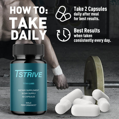 1-Tstrive Capsules MALE TiL, 2-Tstrive Capsules MALE TiL, 3-Tstrive Capsules MALE TiL, 5-Tstrive Capsules MALE TiL